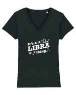 LIBRA Tricou mânecă scurtă guler V Damă Evoker