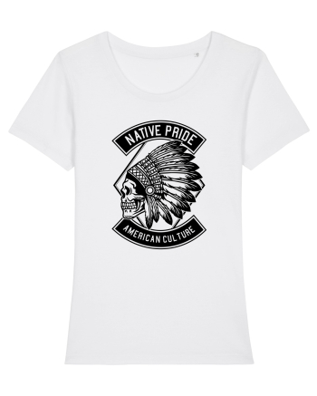 Indian Skull Black White