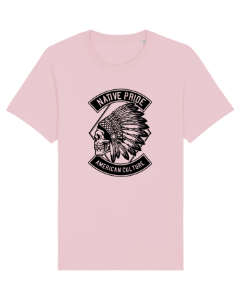 Indian Skull Black Cotton Pink