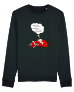  Mos Craciun Lucreaza SI In Somn! Ai Fost Cuminte...? Bluză mânecă lungă Unisex Rise