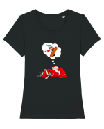 Mos Craciun Viseaza ca se da cu placa! Snowboarding Tricou mânecă scurtă guler larg fitted Damă Expresser