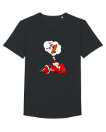 Mos Craciun Viseaza ca se da cu placa! Snowboarding Tricou mânecă scurtă guler larg Bărbat Skater