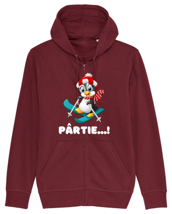 Pârtie... schior Incepător! Feriți-vă! Burgundy