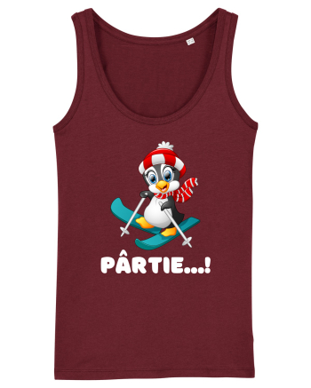 Pârtie... schior Incepător! Feriți-vă! Burgundy