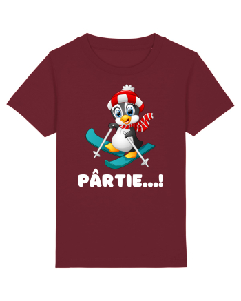 Pârtie... schior Incepător! Feriți-vă! Burgundy