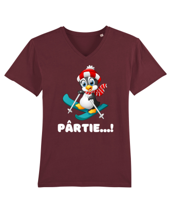 Pârtie... schior Incepător! Feriți-vă! Burgundy