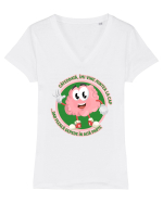 Mintea la cap Tricou mânecă scurtă guler V Damă Evoker