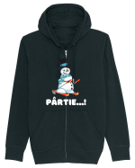 Pârtie... schior Incepător! Feriți-vă! Hanorac cu fermoar Unisex Connector
