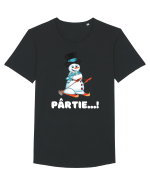 Pârtie... schior Incepător! Feriți-vă! Tricou mânecă scurtă guler larg Bărbat Skater