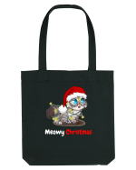 Merry Christmas...? Nu... Meowy Christmas! Sacoșă textilă