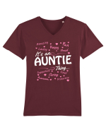 AUNTIE Tricou mânecă scurtă guler V Bărbat Presenter