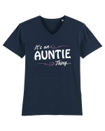 AUNTIE Tricou mânecă scurtă guler V Bărbat Presenter