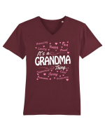 GRANDMA Tricou mânecă scurtă guler V Bărbat Presenter