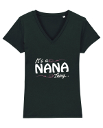 NANA Tricou mânecă scurtă guler V Damă Evoker