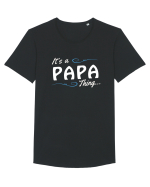 PAPA Tricou mânecă scurtă guler larg Bărbat Skater