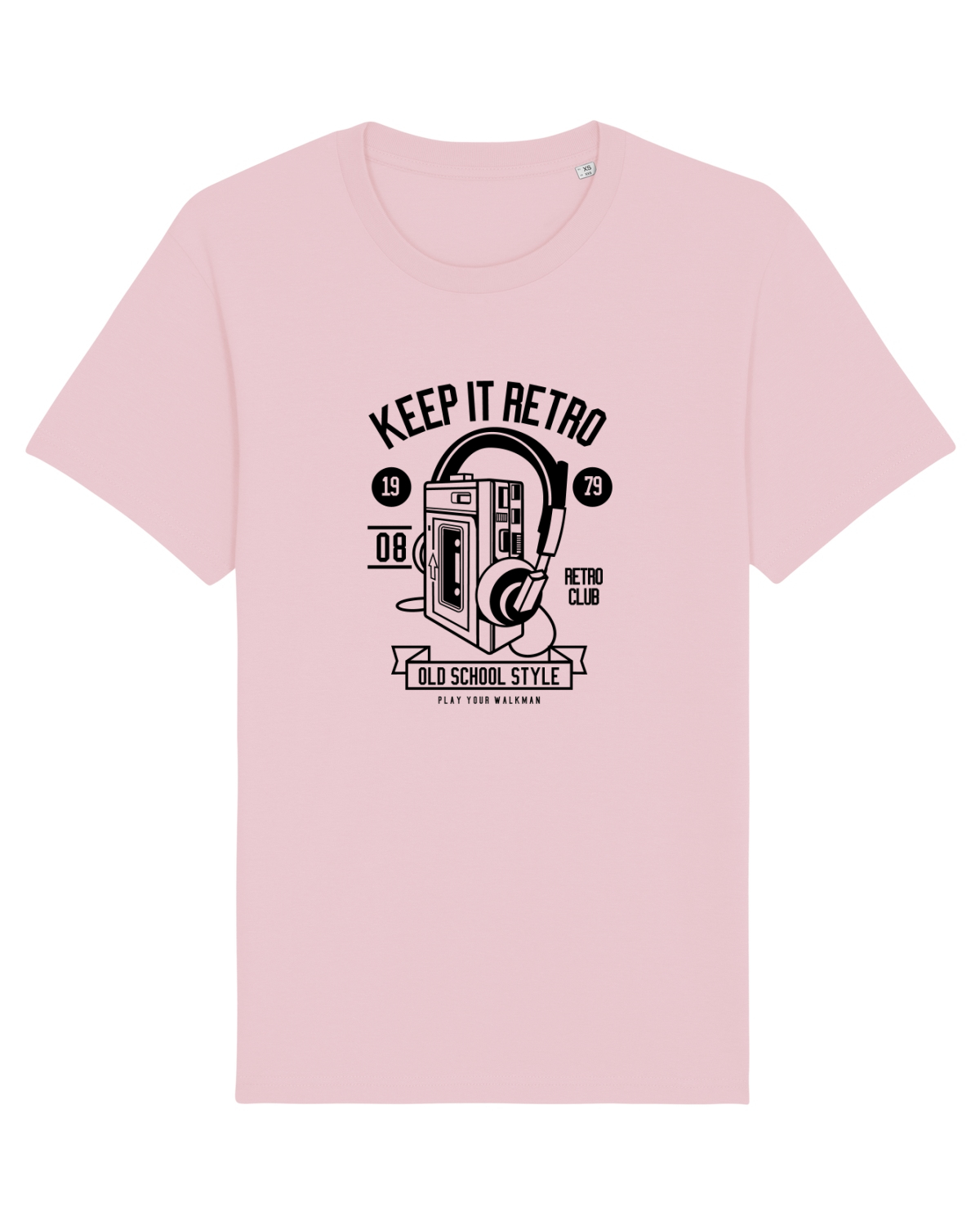 Tricou mânecă scurtă Unisex Rocker Cotton Pink