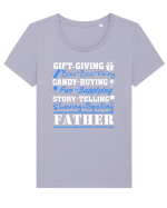 FATHER Tricou mânecă scurtă guler larg fitted Damă Expresser