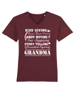 GRANDMA Tricou mânecă scurtă guler V Bărbat Presenter