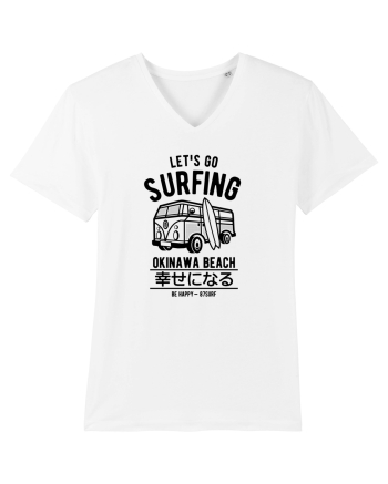 Go Surfing Okinawa Black White