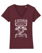 VETERAN Tricou mânecă scurtă guler V Damă Evoker