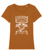 VETERAN Tricou mânecă scurtă guler larg fitted Damă Expresser