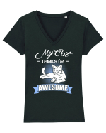 CAT Tricou mânecă scurtă guler V Damă Evoker