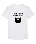 BEARD Tricou mânecă scurtă guler larg Bărbat Skater