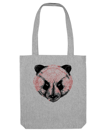 Angry Panda Heather Grey