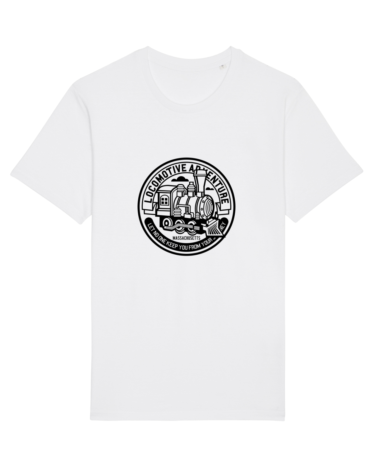 Tricou mânecă scurtă Unisex Rocker White