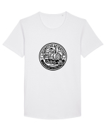 Locomotiva Black Tricou mânecă scurtă guler larg Bărbat Skater