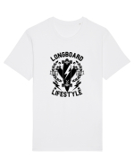 Longboard Lifestyle Black Tricou mânecă scurtă Unisex Rocker