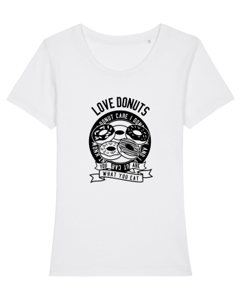 Love Donuts Black White