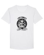 Love Donuts Black Tricou mânecă scurtă guler larg Bărbat Skater