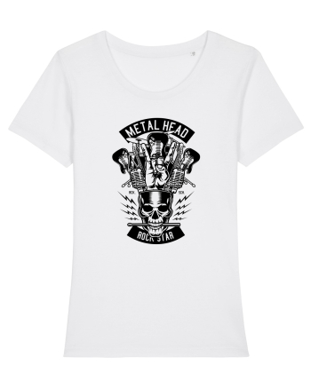 Metal Head Skull Black White