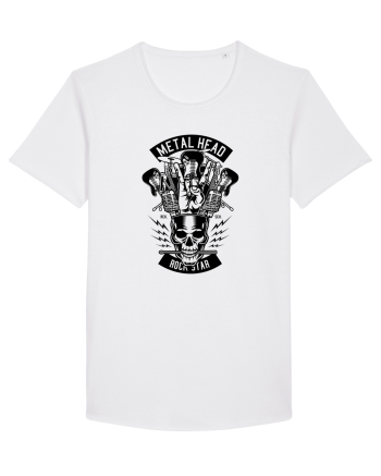 Metal Head Skull Black White