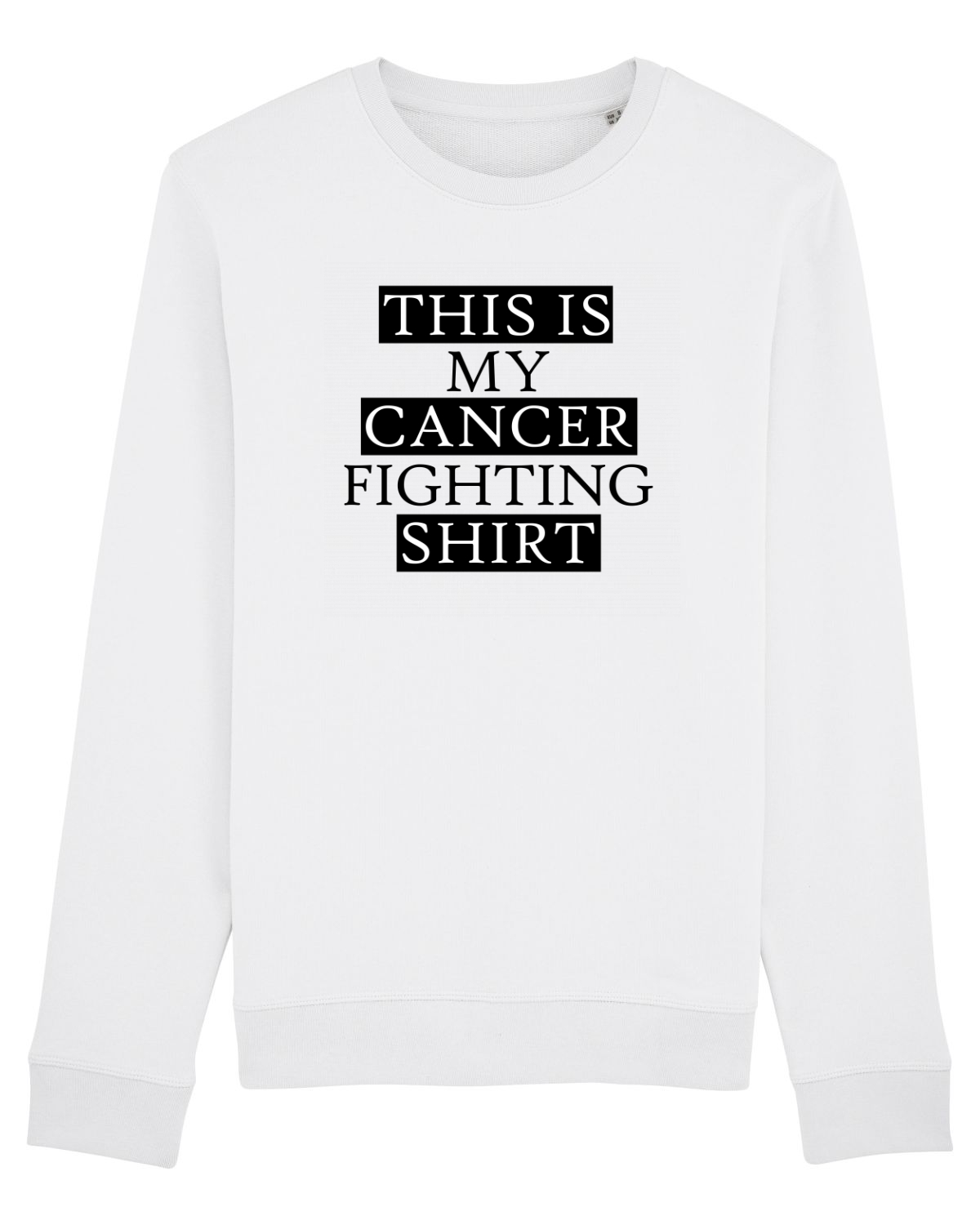 Bluză mânecă lungă Unisex Rise White