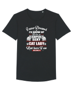 CAT LADY Tricou mânecă scurtă guler larg Bărbat Skater