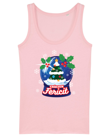 Crăciun fericit! - glob de zăpadă Cotton Pink
