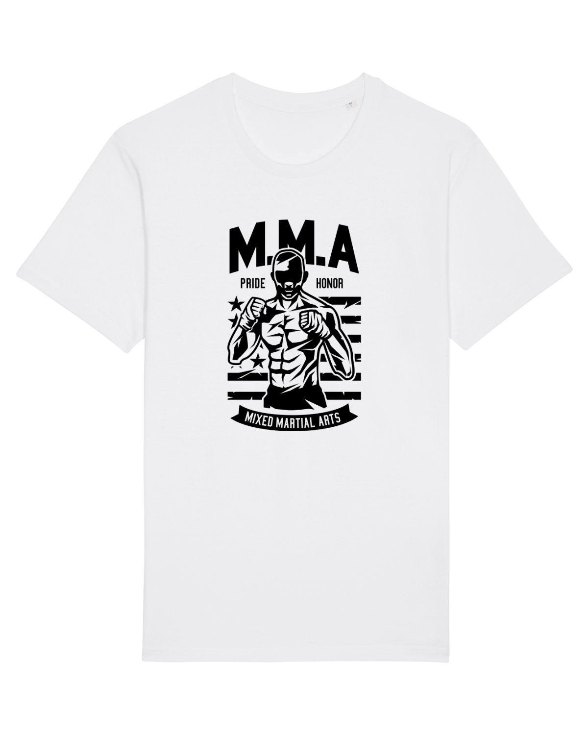 Tricou mânecă scurtă Unisex Rocker White