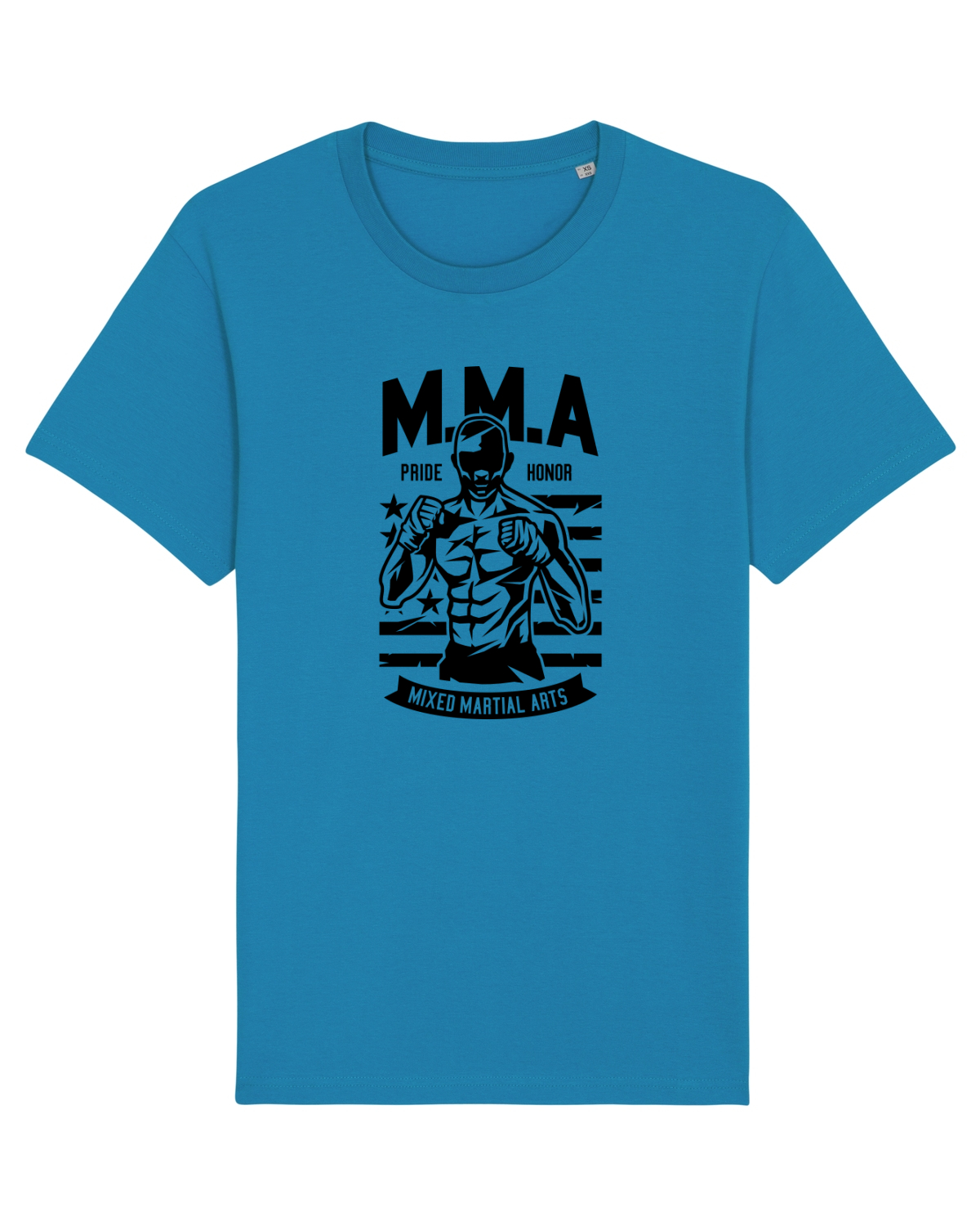Tricou mânecă scurtă Unisex Rocker Azur