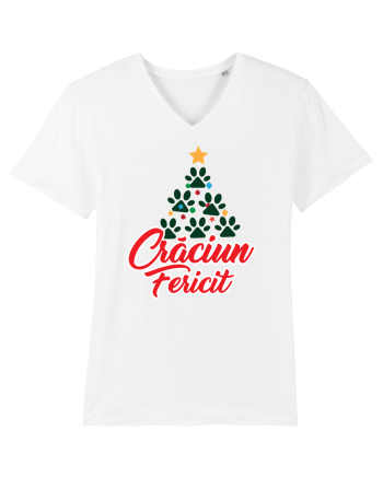 Crăciun fericit! -brad din labuțe  White