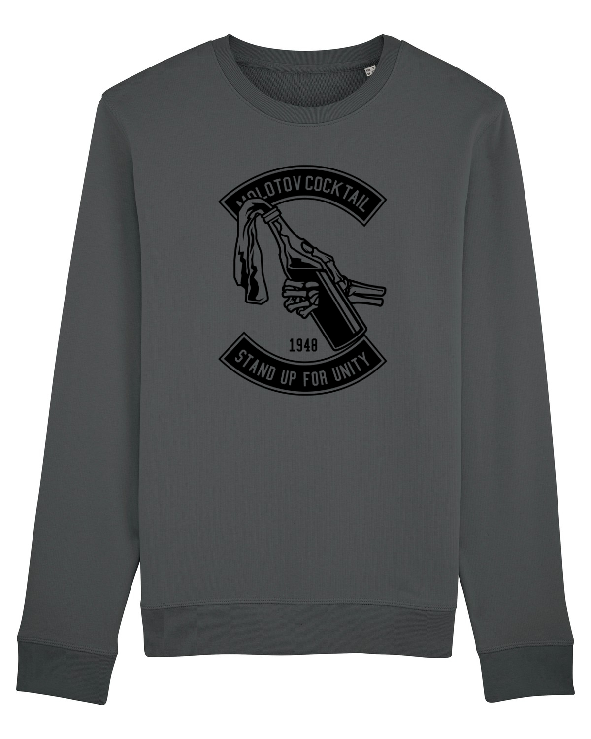 Bluză mânecă lungă Unisex Rise Anthracite