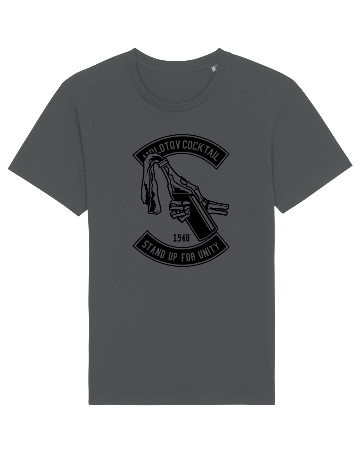 Tricou mânecă scurtă Unisex Rocker Anthracite