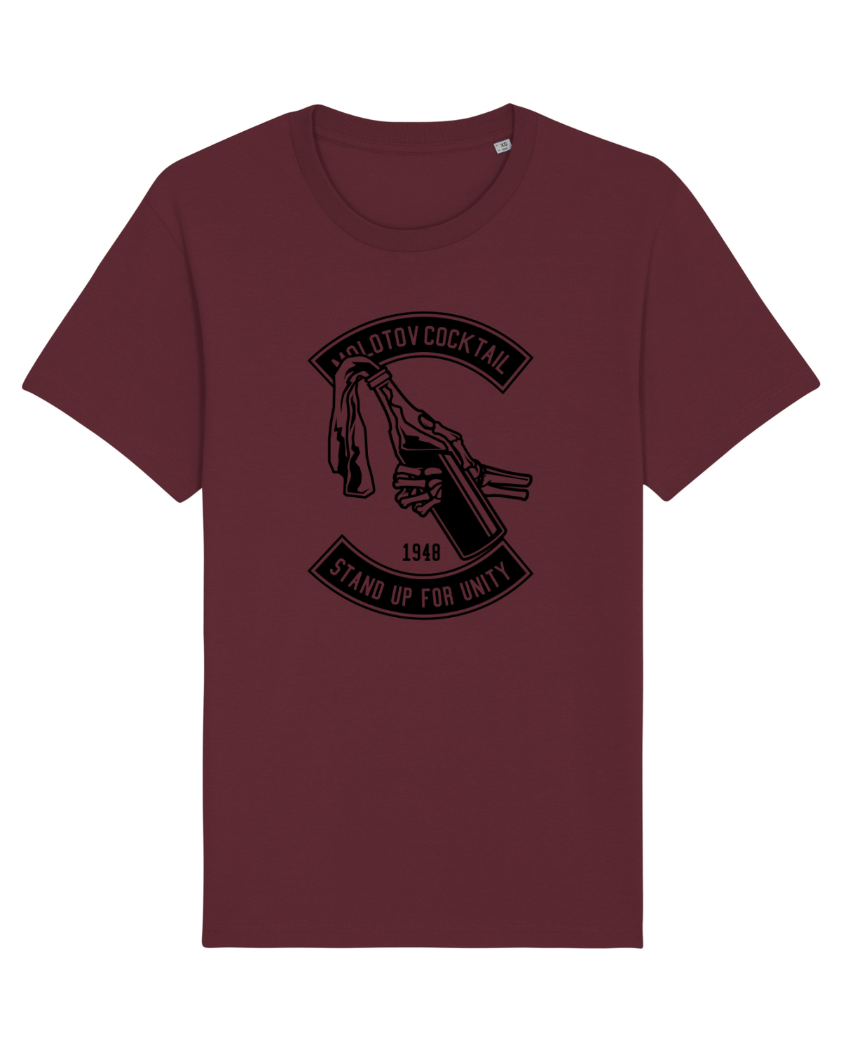 Tricou mânecă scurtă Unisex Rocker Burgundy
