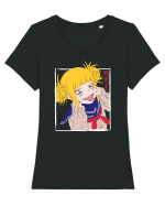 Himiko Toga Tricou mânecă scurtă guler larg fitted Damă Expresser