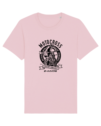 Moto Cross Championship Black Cotton Pink