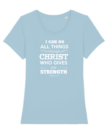 THROUGH CHRIST Sky Blue