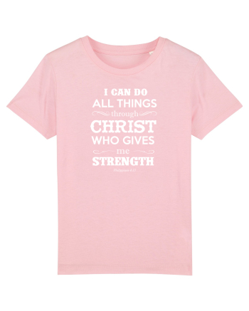 THROUGH CHRIST Cotton Pink