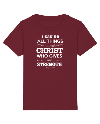 THROUGH CHRIST Burgundy