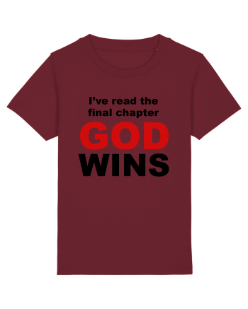 GOD WINS Burgundy